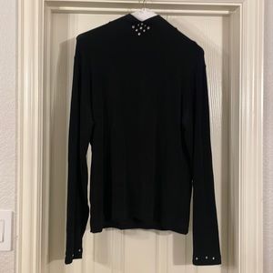 Horse show, equitation, showmanship shirt. Stretch with rhinestones- size XL